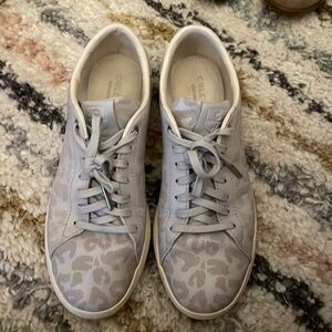 Cole Haan blue cheetah shoes